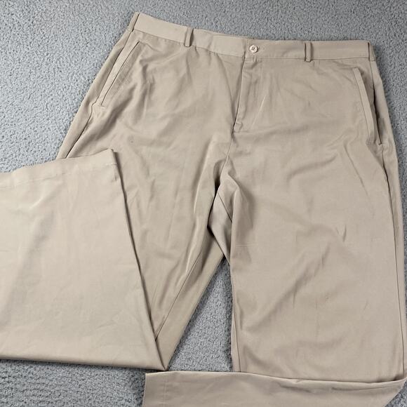 Nike Fit Dry Chino Pants Men's 40x32 Beige Slacks Trouser Formal Business - Picture 2 of 9